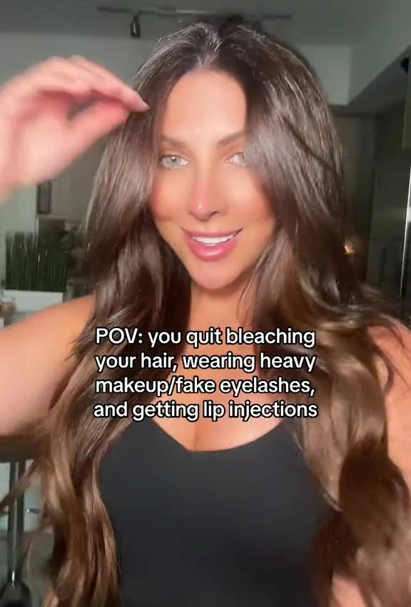 Heather explained how she decided to embrace her natural look