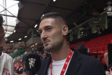 Man Utd fans hail return of the 'GOAT' as cult hero watches clash against Fulham