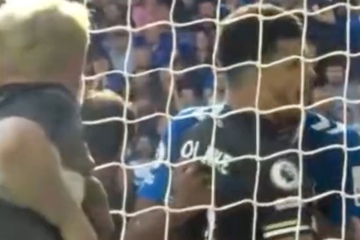 Major security breach as fan storms pitch during Everton vs Bournemouth